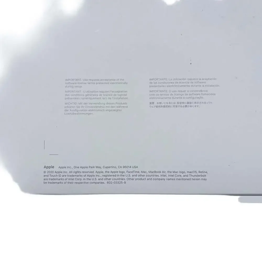 Apple MacBook Air 13-inch Empty Box Only Model A2179 Space Gray